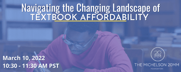 Navigating the Changing Landscape of Textbook Affordability