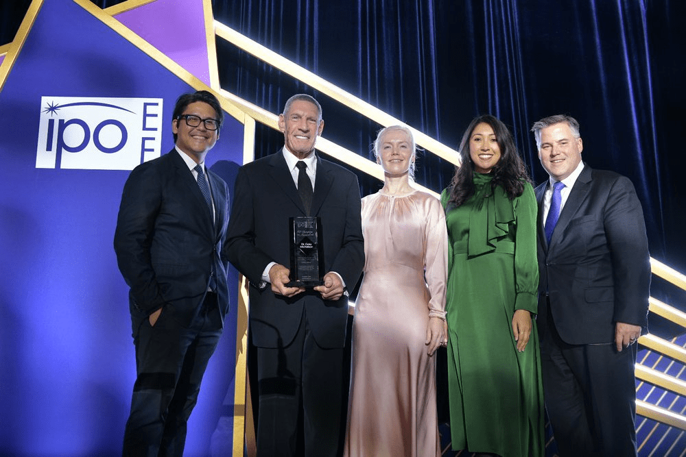 Dr. Gary Michelson and team at the IPOEF award ceremony.