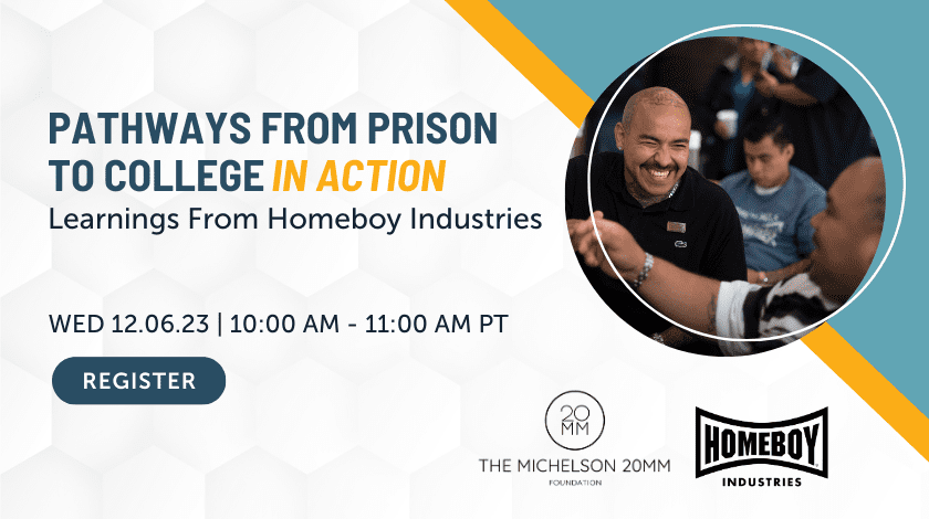 Pathways from Prison to College in Action webinar